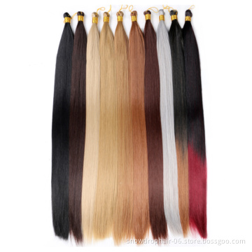 Fast Delivery Long Straight Braiding Silky Bone Straight Synthetic Braiding Hair Extension 22Inch 150G Hair Bulk For Women